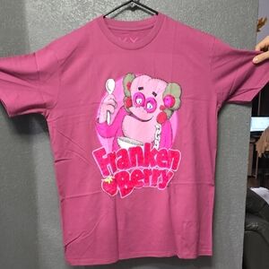 KAWS Franken Berry Graphic Tee - Pink